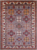 Super Kazak Handmade Wool Rug - 8' 5" X 11' 7" - Golden Nile