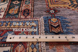 Super Kazak Handmade Wool Rug - 8' 5" X 11' 7" - Golden Nile