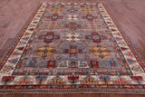 Super Kazak Handmade Wool Rug - 8' 5" X 11' 7" - Golden Nile