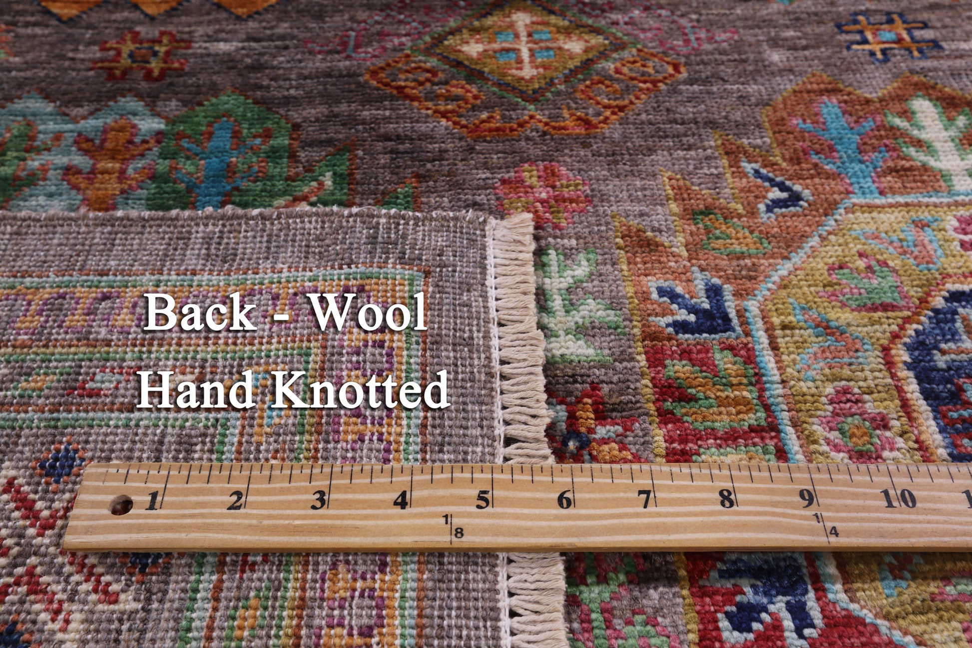 Turkmen Ersari Hand Knotted Wool Rug - 5' 1" X 7' 0" - Golden Nile