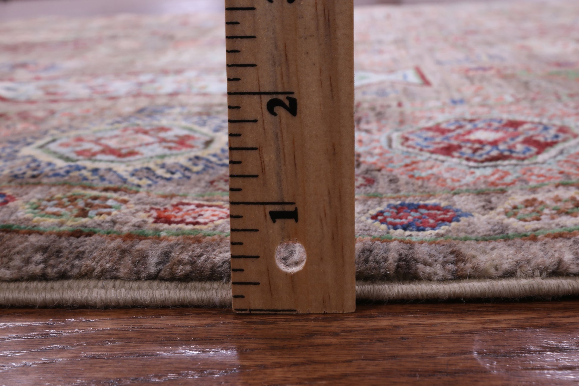 Turkmen Ersari Hand Knotted Wool Rug - 5' 0" X 6' 8" - Golden Nile