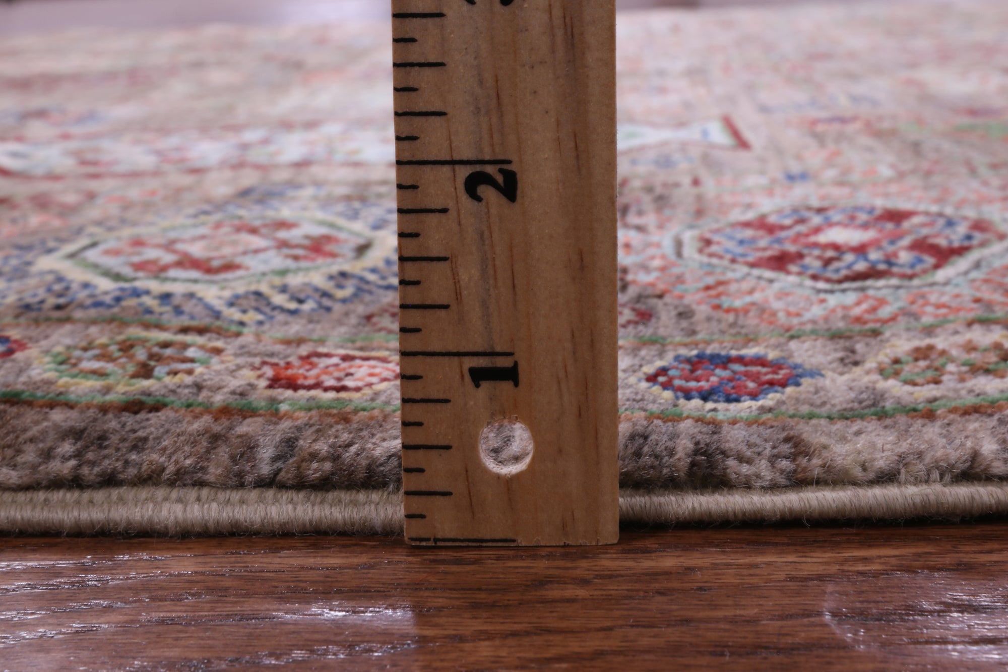 Turkmen Ersari Hand Knotted Wool Rug - 5' 0" X 6' 8" - Golden Nile