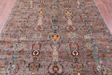 Peshawar Hand Knotted Wool Rug - 5' 9" X 7' 9" - Golden Nile