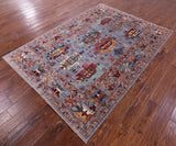Persian Fine Serapi Hand Knotted Wool Rug - 5' 8" X 7' 10" - Golden Nile