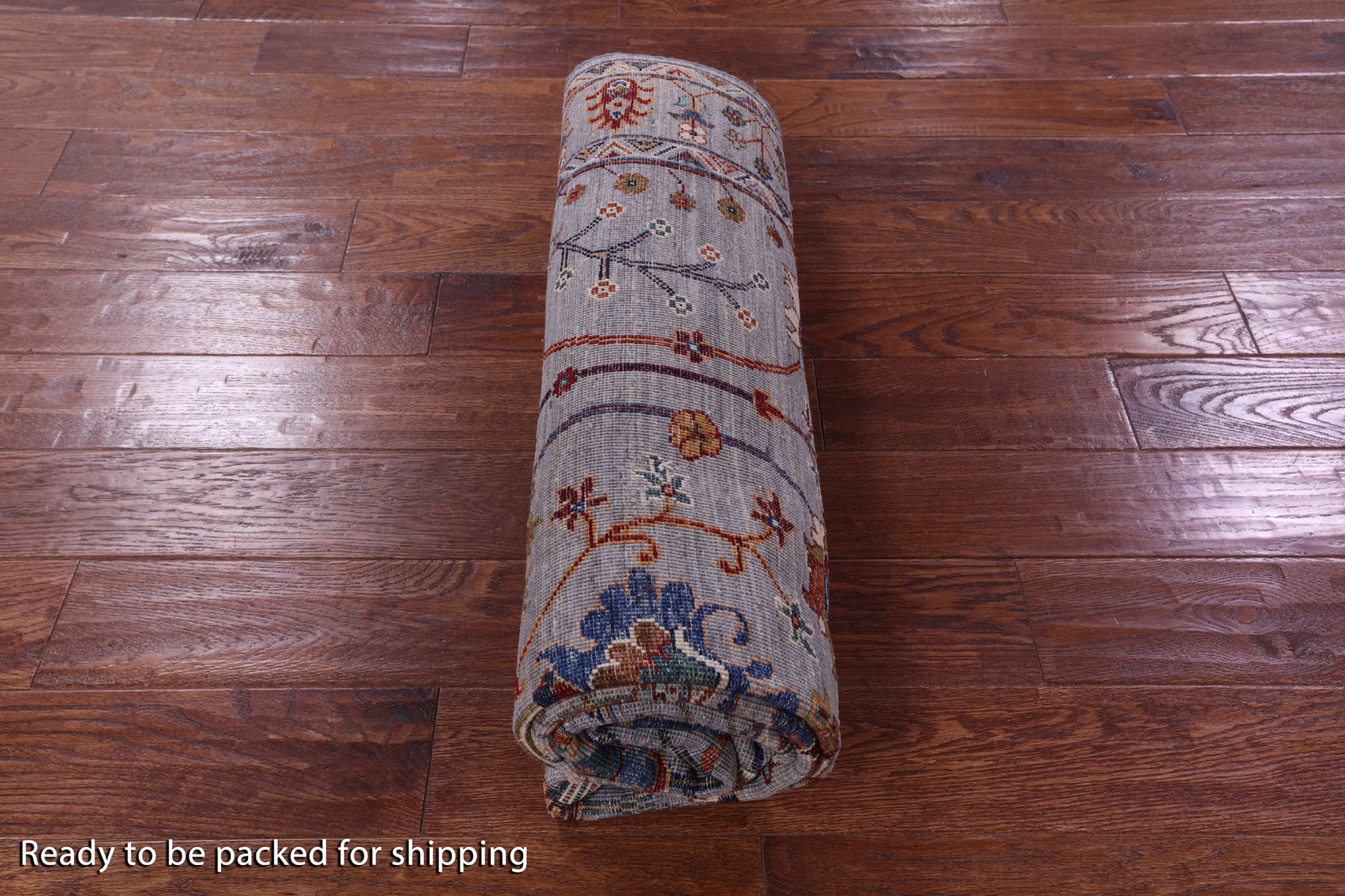 Grey Peshawar Handmade Wool Rug - 5' 0" X 7' 0" - Golden Nile