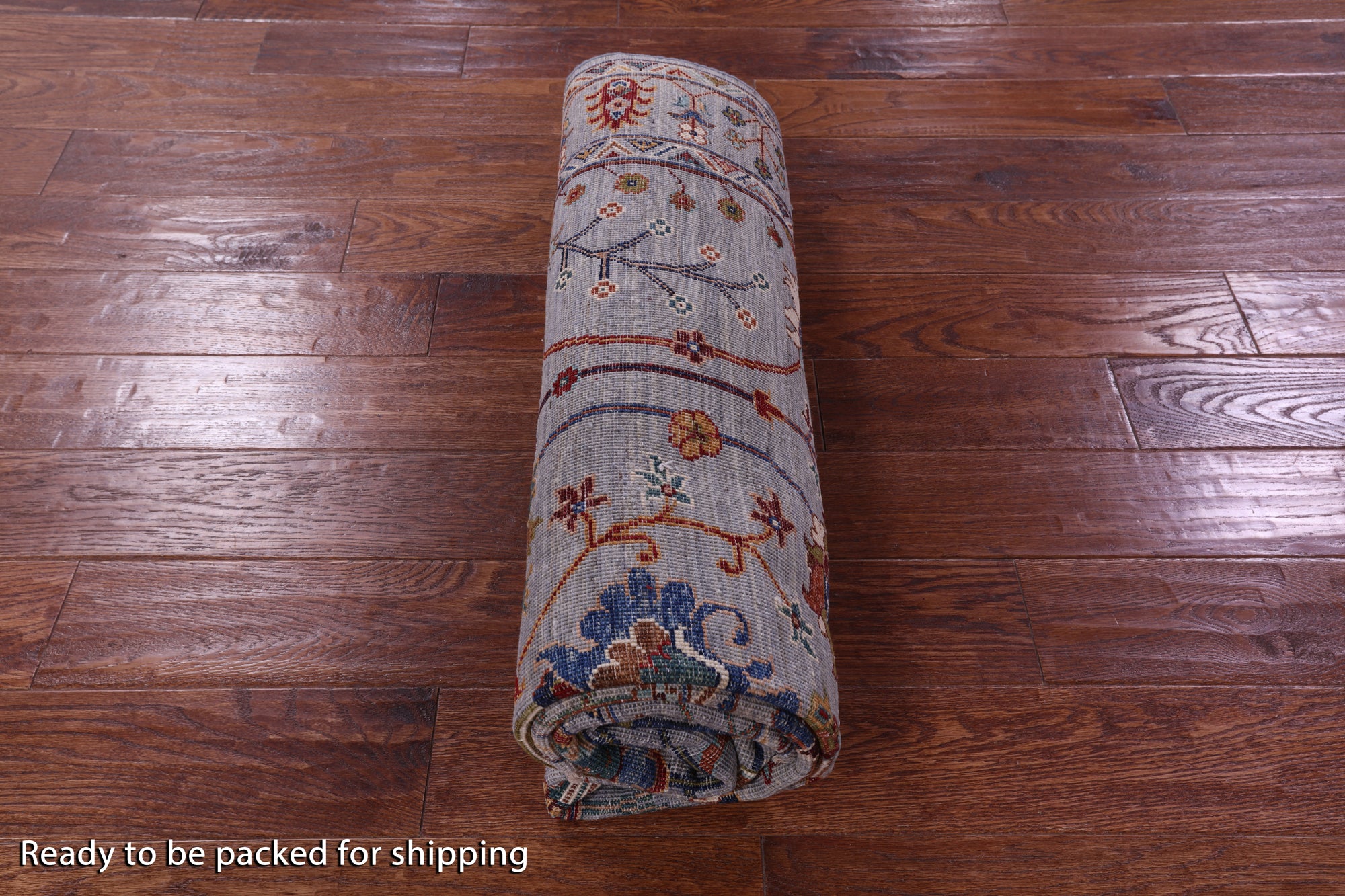 Grey Peshawar Handmade Wool Rug - 5' 0" X 7' 0" - Golden Nile