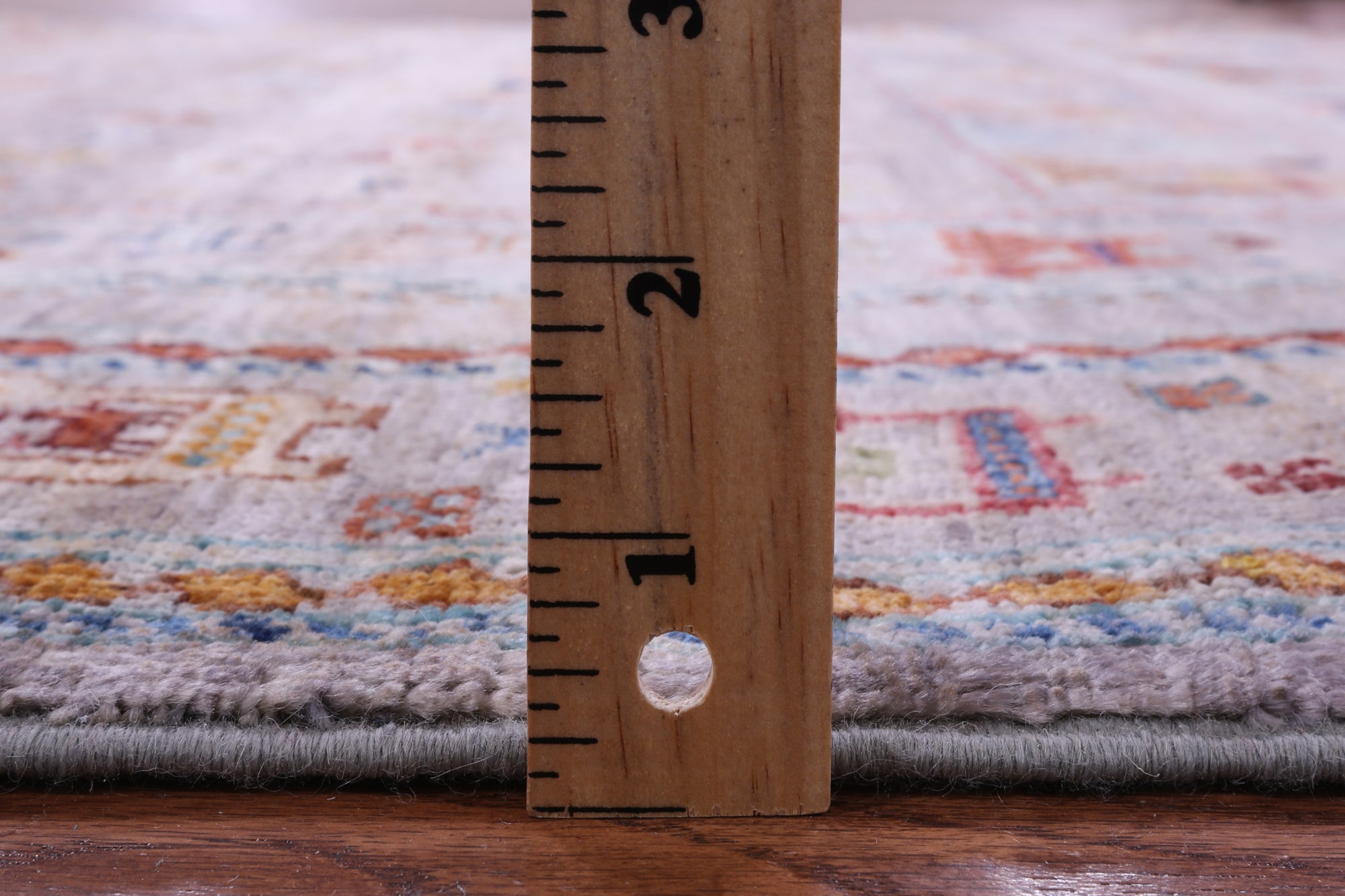 Grey Tribal Persian Gabbeh Hand Knotted Wool Rug - 5' 10" X 7' 11" - Golden Nile