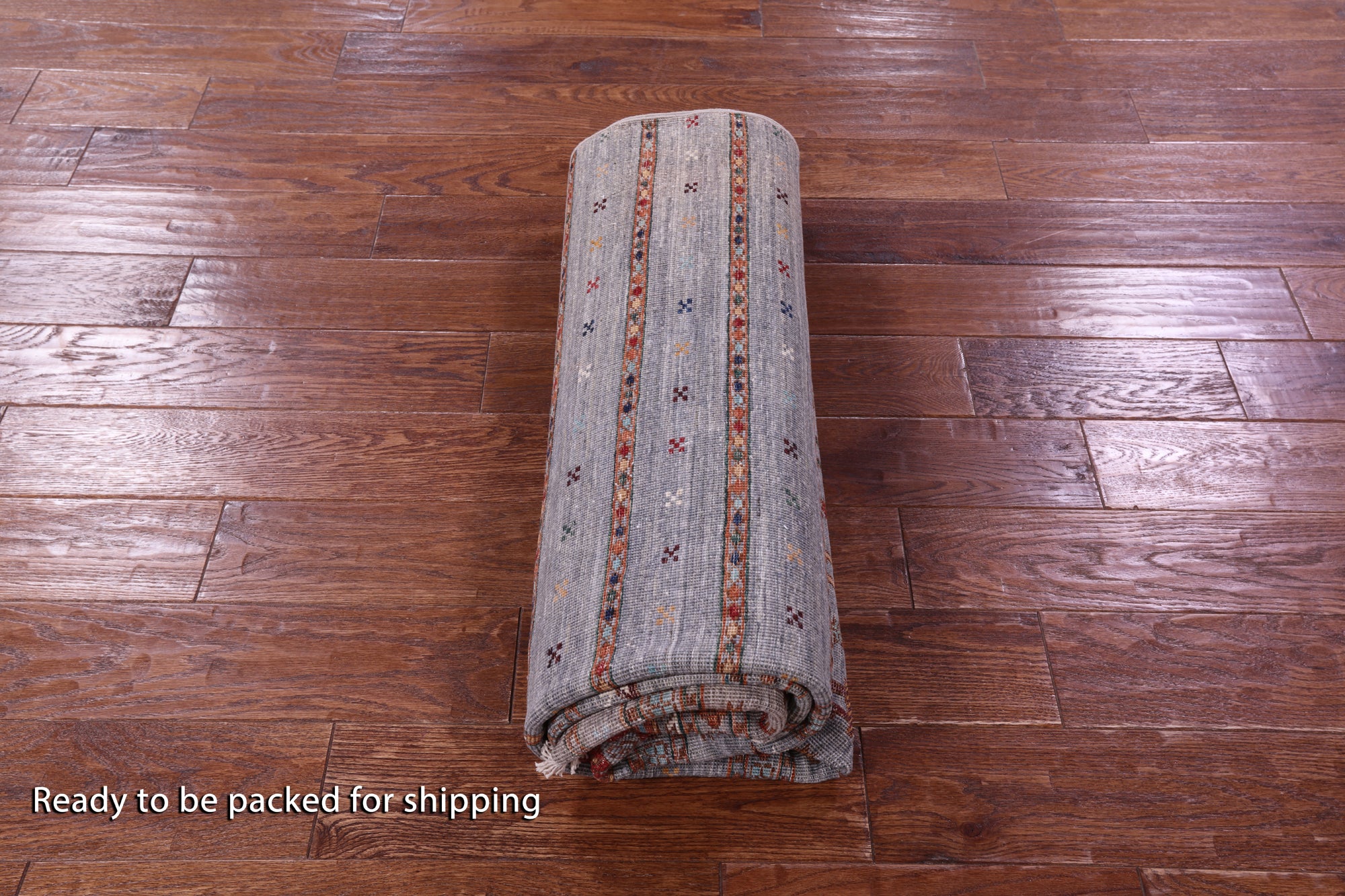 Tribal Persian Gabbeh Hand Knotted Wool Rug - 5' 1" X 6' 7" - Golden Nile