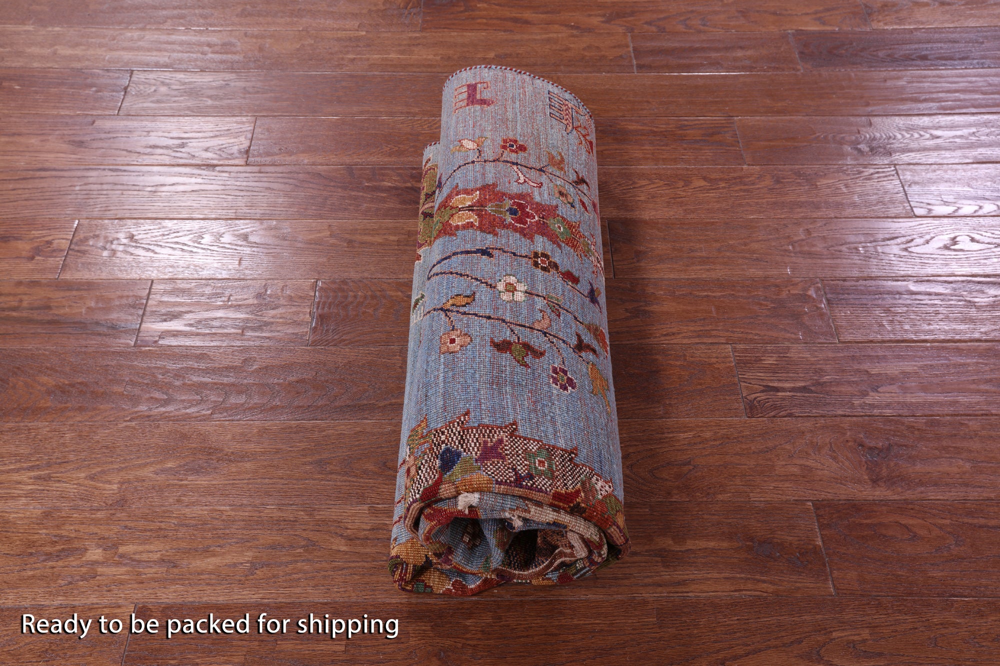 Blue Tribal Persian Gabbeh Hand Knotted Wool Rug - 4' 11" X 6' 5" - Golden Nile