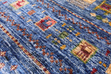 Tribal Persian Gabbeh Hand Knotted Wool Rug - 5' 1" X 6' 9" - Golden Nile