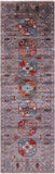 Turkmen Ersari Hand Knotted Wool Runner Rug - 2' 8" X 8' 4" - Golden Nile