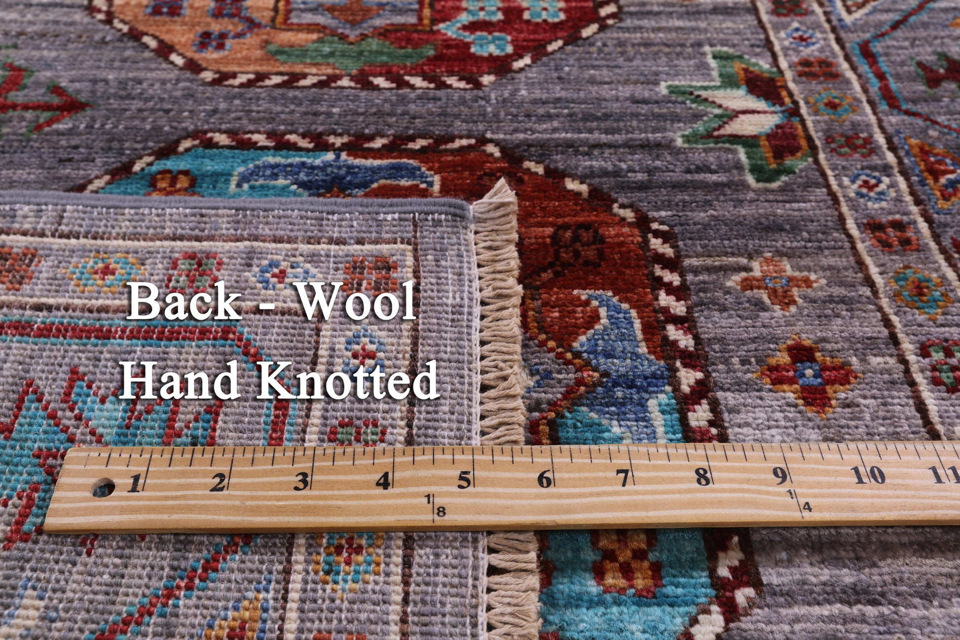Turkmen Ersari Hand Knotted Wool Runner Rug - 2' 8" X 8' 4" - Golden Nile