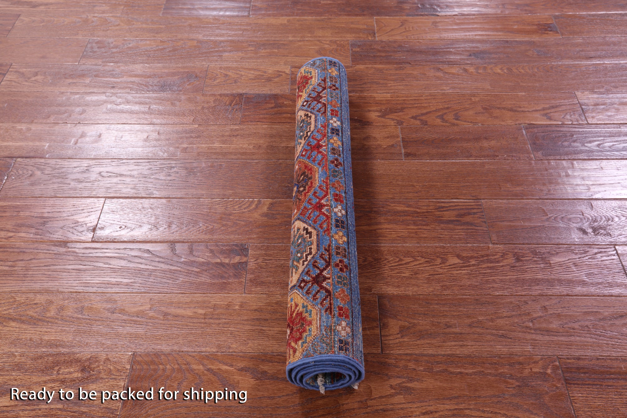 Blue Khorjin Persian Gabbeh Hand Knotted Wool Rug - 2' 8" X 4' 0" - Golden Nile