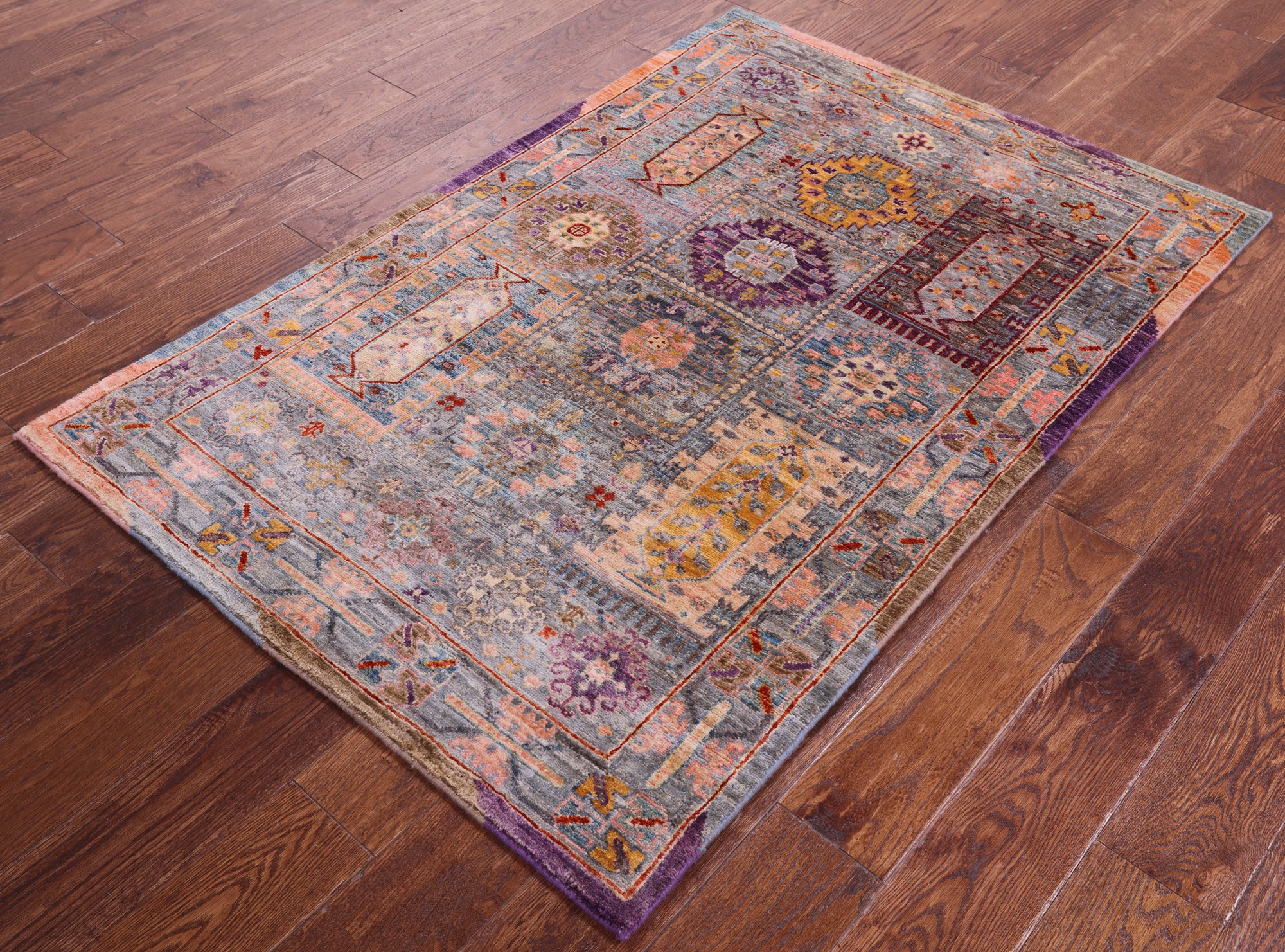 Persian Fine Serapi Hand Knotted Wool Rug - 3' 4" X 5' 0" - Golden Nile
