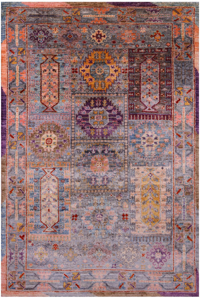 Persian Fine Serapi Hand Knotted Wool Rug - 3' 4" X 5' 0" - Golden Nile