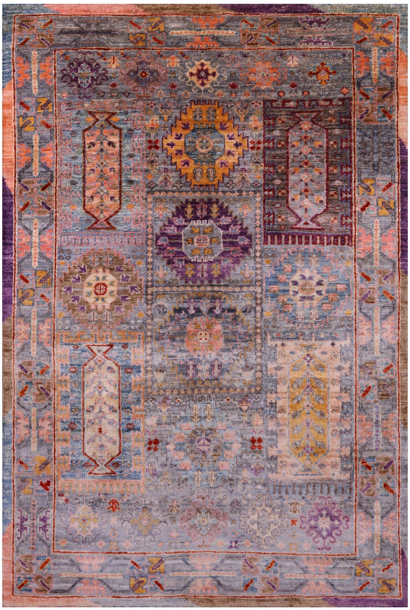 Persian Fine Serapi Hand Knotted Wool Rug - 3' 4" X 5' 0" - Golden Nile