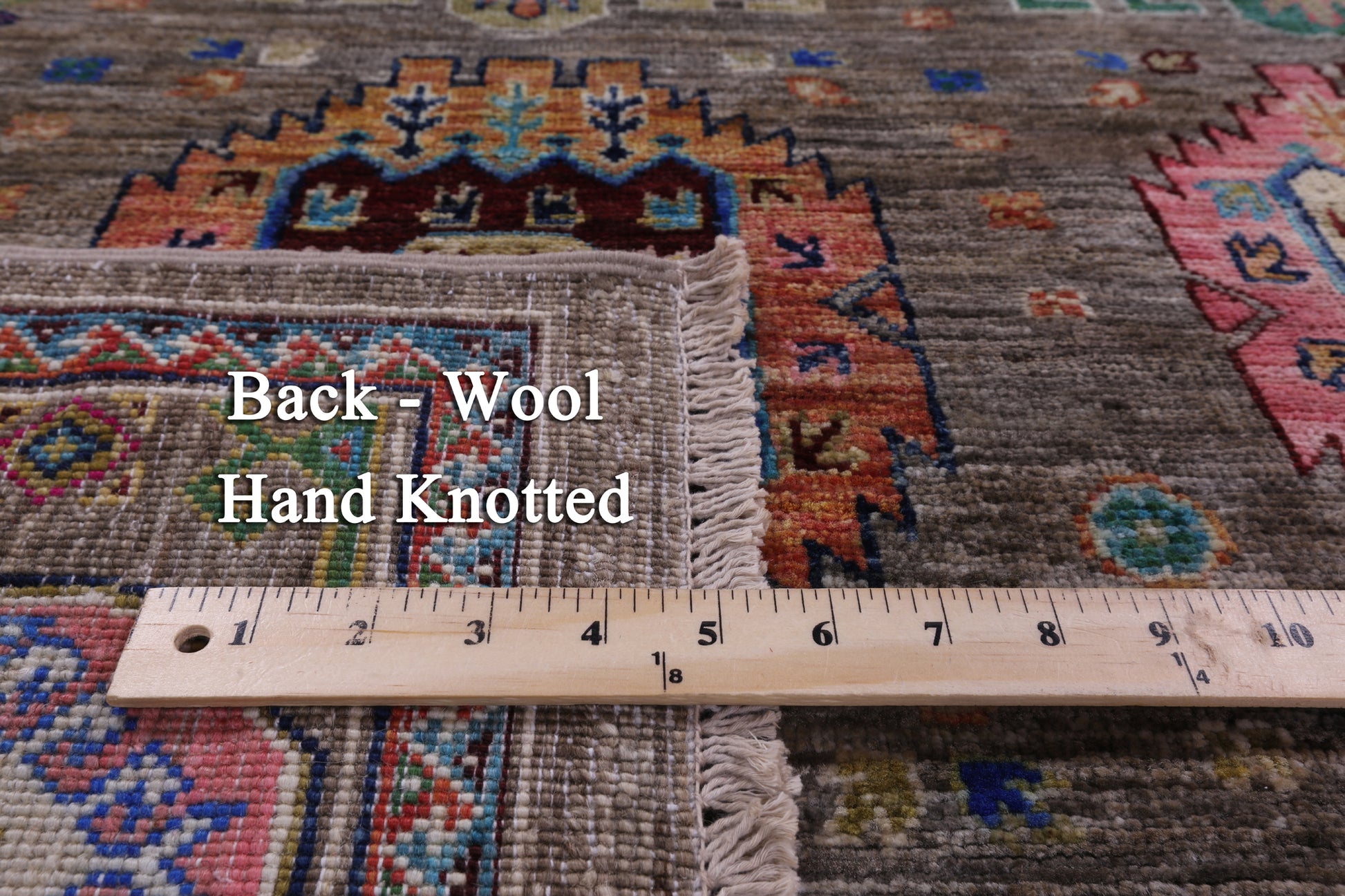 Turkmen Ersari Hand Knotted Wool Rug - 5' 7" X 8' 2" - Golden Nile