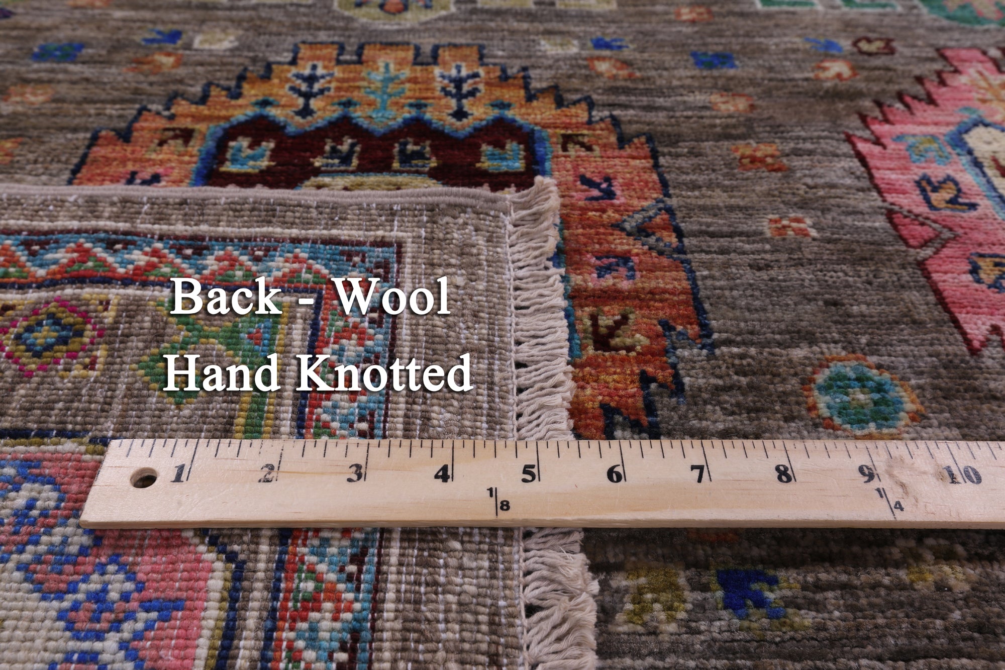 Turkmen Ersari Hand Knotted Wool Rug - 5' 7" X 8' 2" - Golden Nile