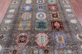 Turkmen Ersari Handmade Wool Rug - 5' 8" X 7' 11" - Golden Nile