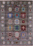 Turkmen Ersari Handmade Wool Rug - 5' 8" X 7' 11" - Golden Nile