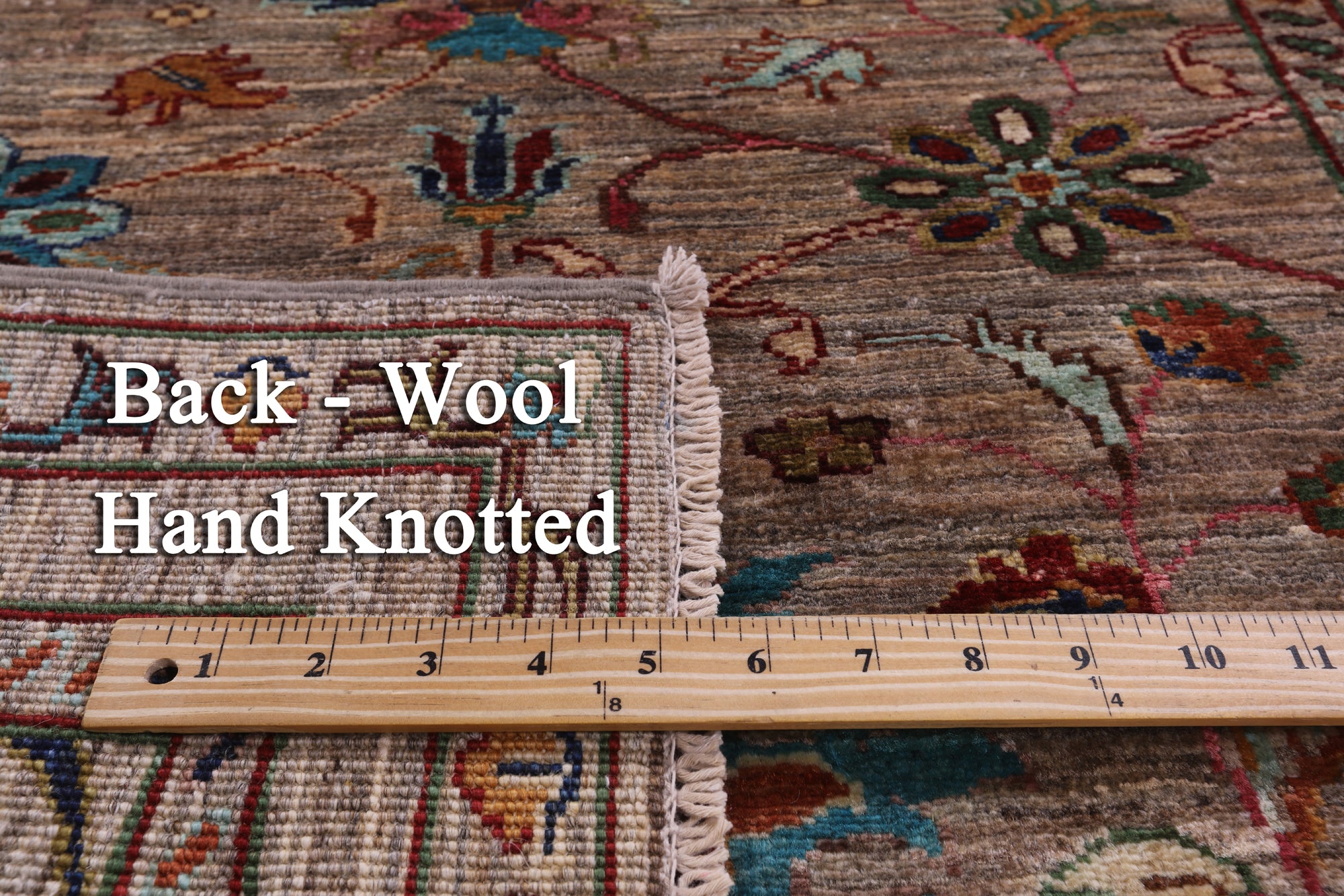 Peshawar Hand Knotted Wool Runner Rug - 2' 9" X 8' 0" - Golden Nile