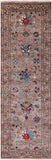 Peshawar Hand Knotted Wool Runner Rug - 2' 7" X 8' 0" - Golden Nile
