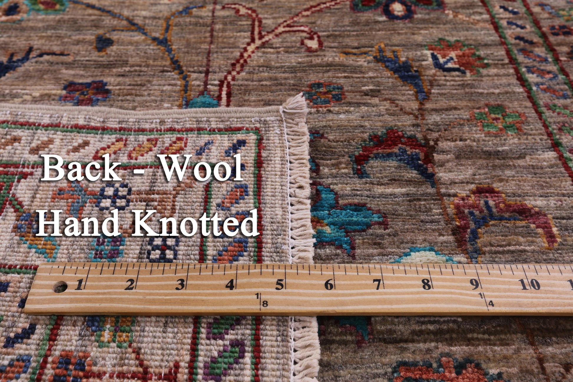 Peshawar Hand Knotted Wool Runner Rug - 2' 7" X 8' 0" - Golden Nile