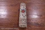 Peshawar Hand Knotted Wool Runner Rug - 2' 7" X 8' 0" - Golden Nile