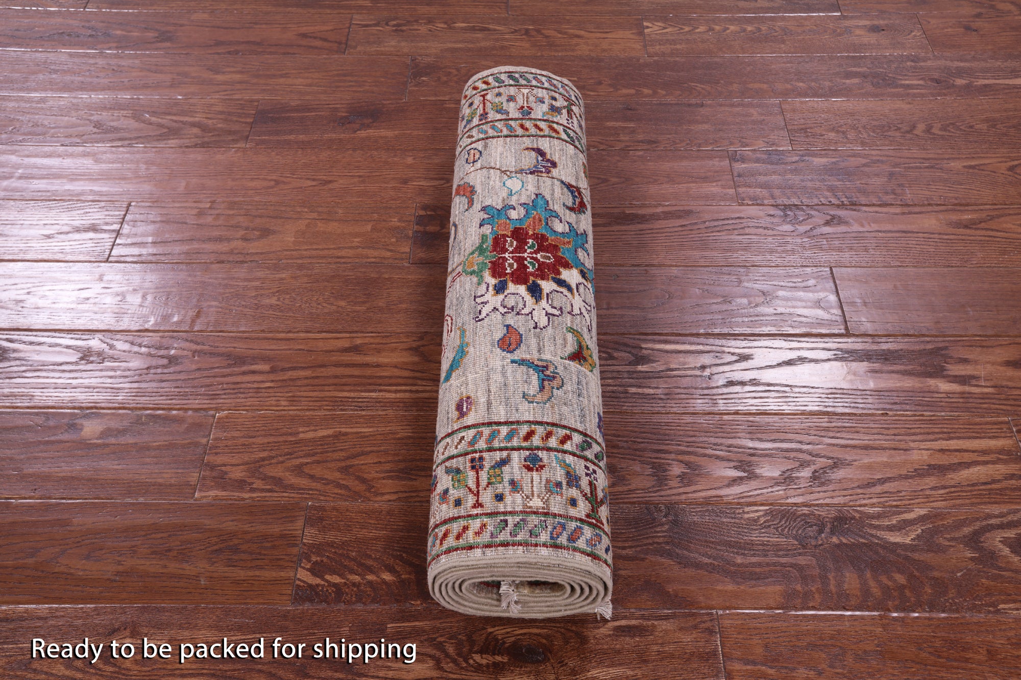 Peshawar Hand Knotted Wool Runner Rug - 2' 7" X 8' 0" - Golden Nile