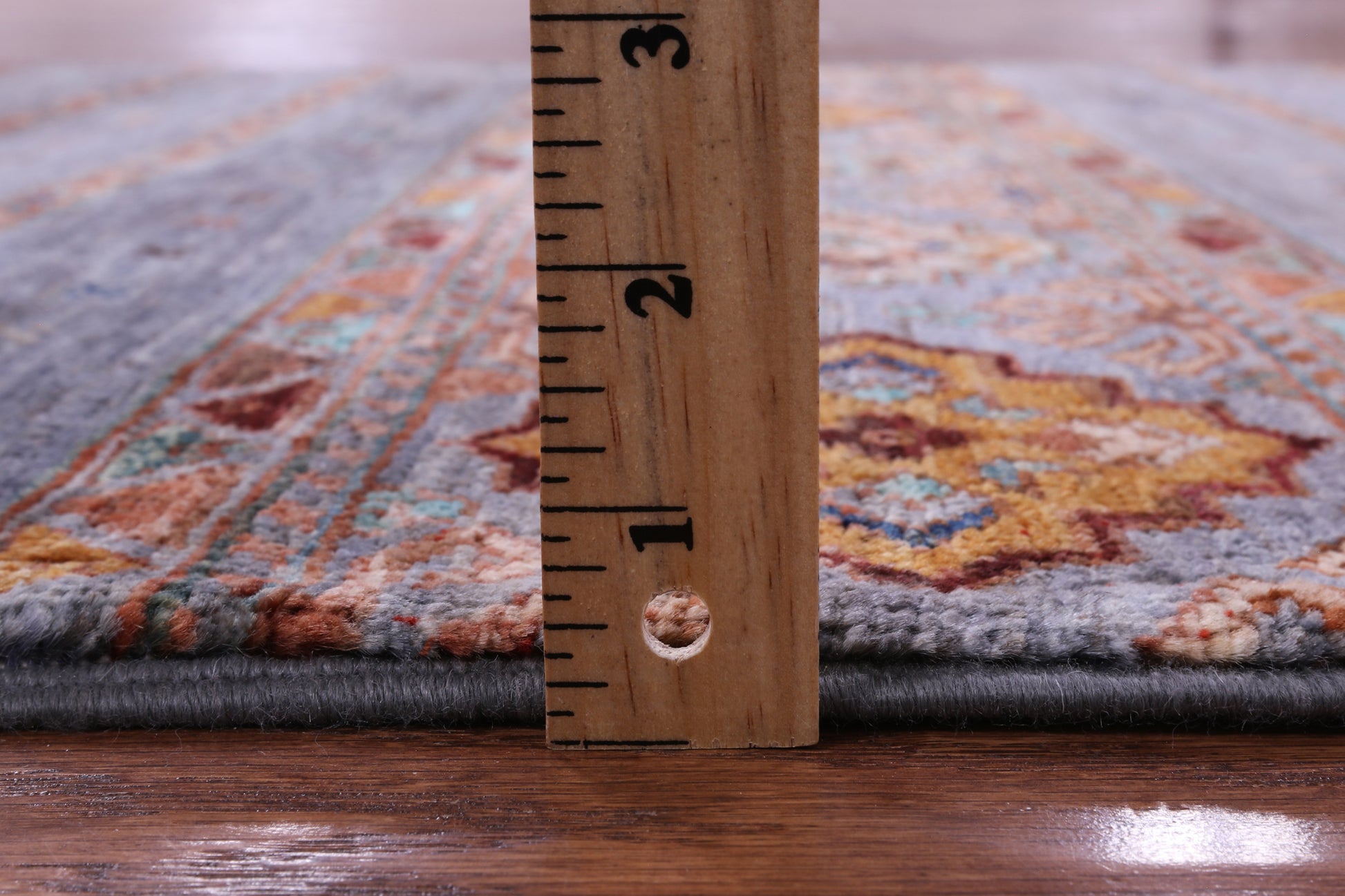 Khorjin Persian Gabbeh Hand Knotted Wool Rug - 3' 4" X 5' 1" - Golden Nile