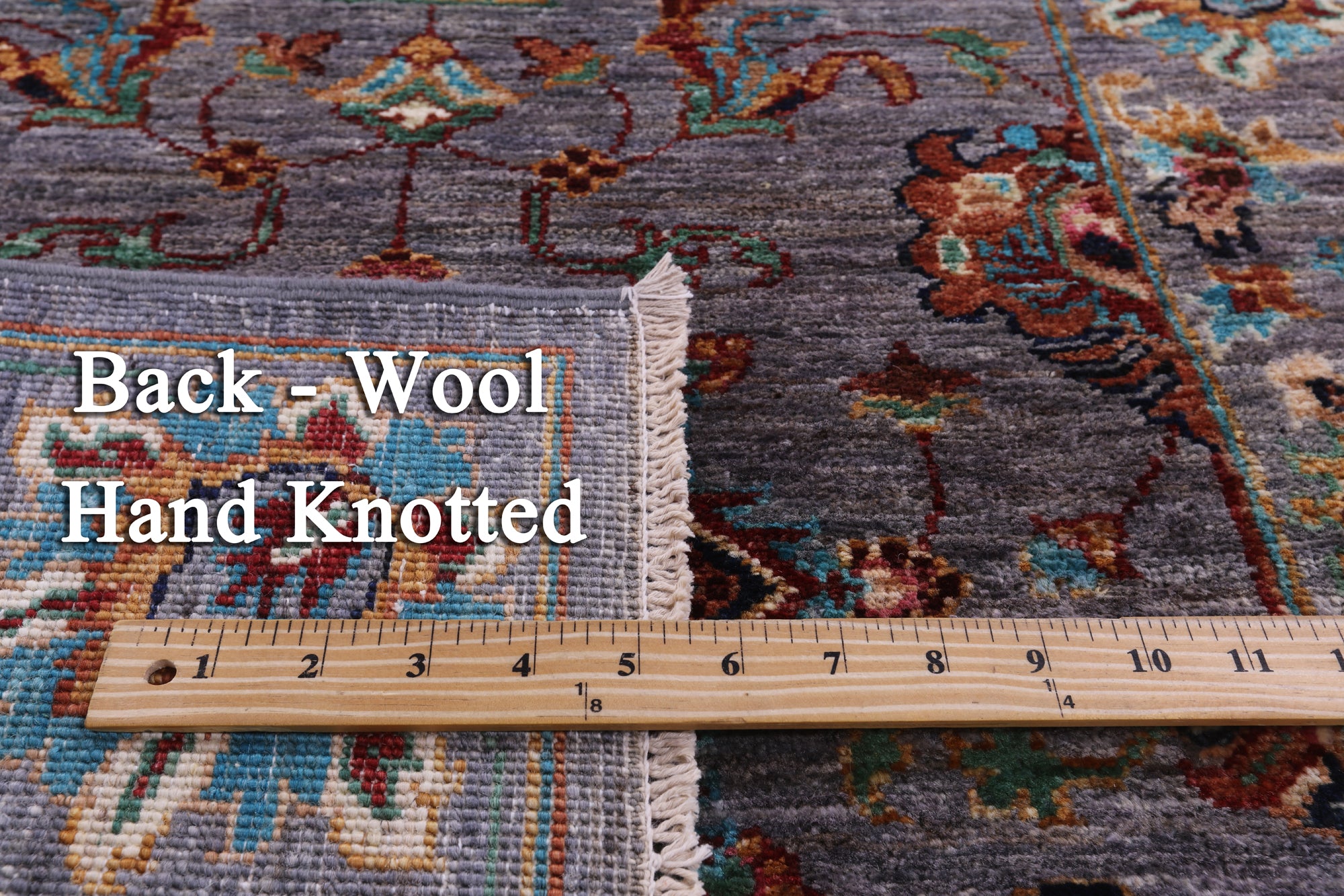 Peshawar Hand Knotted Wool Runner Rug - 2' 8" X 9' 9" - Golden Nile