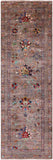 Peshawar Hand Knotted Wool Runner Rug - 2' 8" X 8' 2" - Golden Nile