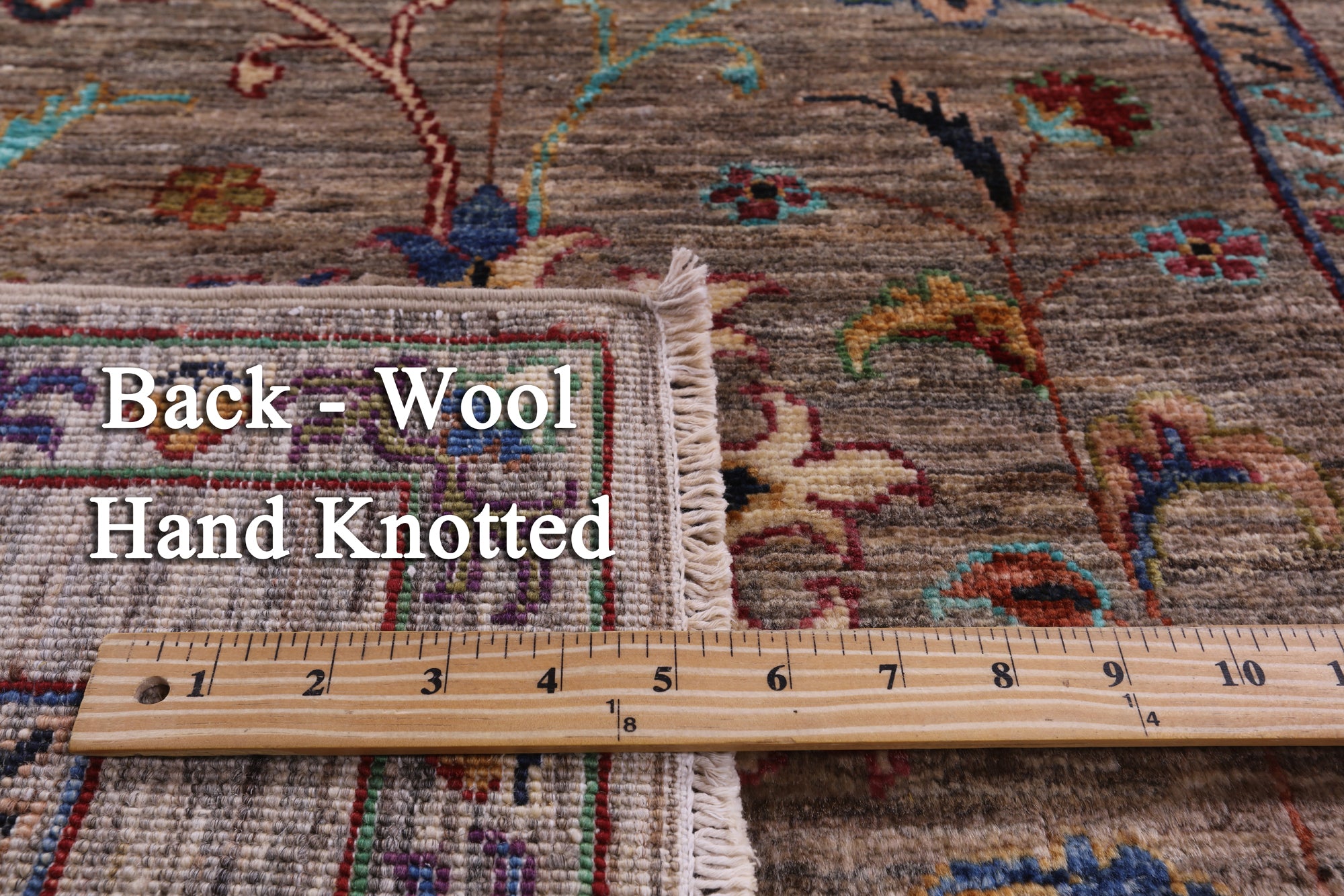 Peshawar Hand Knotted Wool Runner Rug - 2' 8" X 8' 2" - Golden Nile