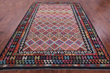 Reversible Kilim Flat Weave Wool On Wool Rug - 7' 1" X 10' 4" - Golden Nile