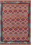 Reversible Kilim Flat Weave Wool On Wool Rug - 6' 7" X 9' 4" - Golden Nile