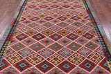 Reversible Kilim Flat Weave Wool On Wool Rug - 6' 7" X 9' 4" - Golden Nile