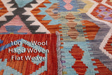 Reversible Kilim Flat Weave Wool On Wool Rug - 6' 9" X 9' 8" - Golden Nile