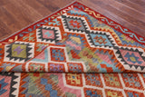 Reversible Kilim Flat Weave Wool On Wool Rug - 6' 9" X 9' 8" - Golden Nile