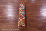 Reversible Kilim Flat Weave Wool On Wool Rug - 6' 9" X 9' 8" - Golden Nile