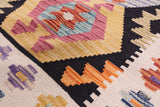 Reversible Kilim Flat Weave Wool On Wool Rug - 6' 8" X 9' 8" - Golden Nile