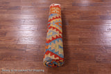 Reversible Kilim Flat Weave Wool On Wool Rug - 6' 9" X 9' 9" - Golden Nile