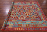 Reversible Kilim Flat Weave Wool On Wool Rug - 6' 5" X 9' 8" - Golden Nile