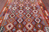 Reversible Kilim Flat Weave Wool On Wool Rug - 6' 8" X 9' 6" - Golden Nile