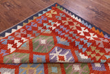 Reversible Kilim Flat Weave Wool On Wool Rug - 6' 8" X 9' 7" - Golden Nile