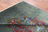 William Morris Handmade Wool Area Rug - 8' 1" X 10' 8" - Golden Nile