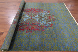 William Morris Handmade Wool Area Rug - 8' 1" X 10' 8" - Golden Nile