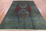 William Morris Handmade Wool Area Rug - 8' 1" X 10' 8" - Golden Nile