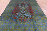 William Morris Handmade Wool Area Rug - 8' 1" X 10' 8" - Golden Nile