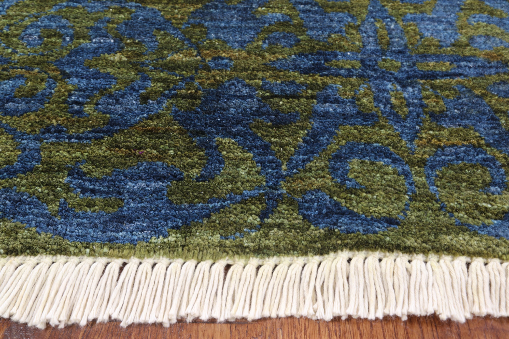 William Morris Handmade Wool Area Rug - 8' 1" X 10' 8" - Golden Nile