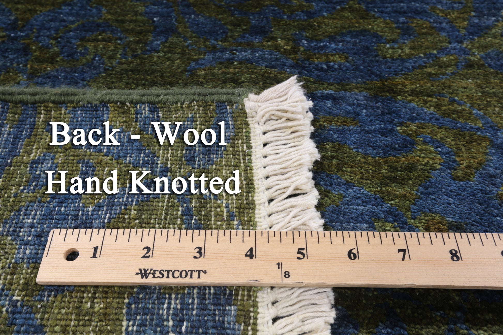William Morris Handmade Wool Area Rug - 8' 1" X 10' 8" - Golden Nile